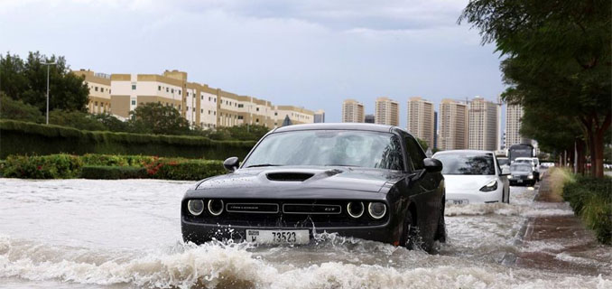 Dubai Terendam Banjir, Warga Diminta Tetap di Rumah