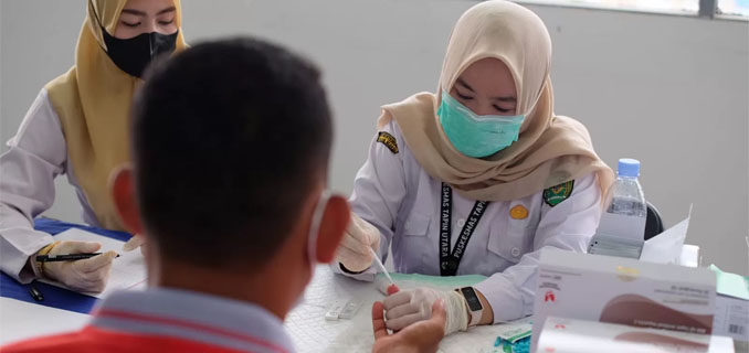 Rutan Rantau Lakukan Skrining HIVAIDS untuk Warga Binaan