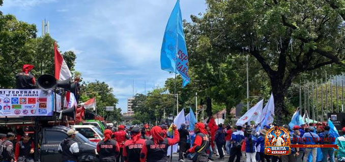 Demo Buruh Jakarta Hari Ini: 1.659 Aparat Disiagakan Kawal Tuntutan Revisi UMP 2026